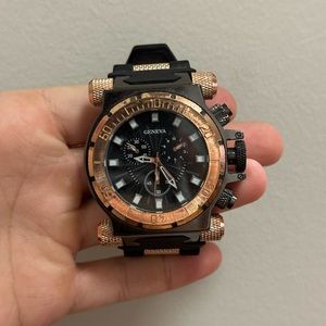 Geneva brand quartz men’s sport watch